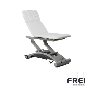 Table de massage électrique trois plans pour kiné de couleur blanc Frei medical