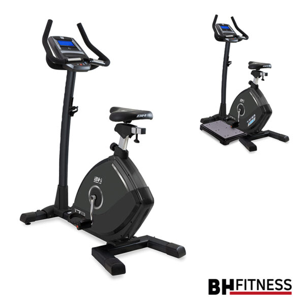 Deux vélos droits professionnels de marque BH Fitness